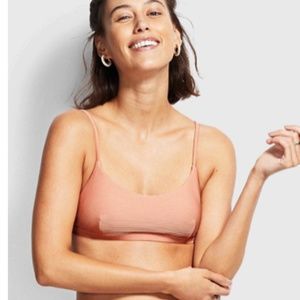 Seafolly australia bralette rose 8 ribbed swim